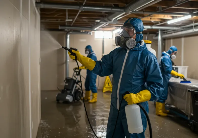 Basement Sanitization and Antimicrobial Treatment process in Fairbanks North Star Borough, AK